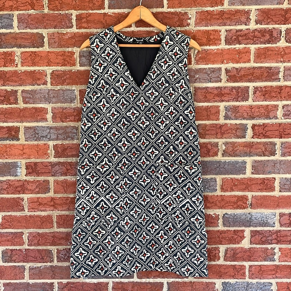 Marimekko quilted sleeveless short dress, fully lined